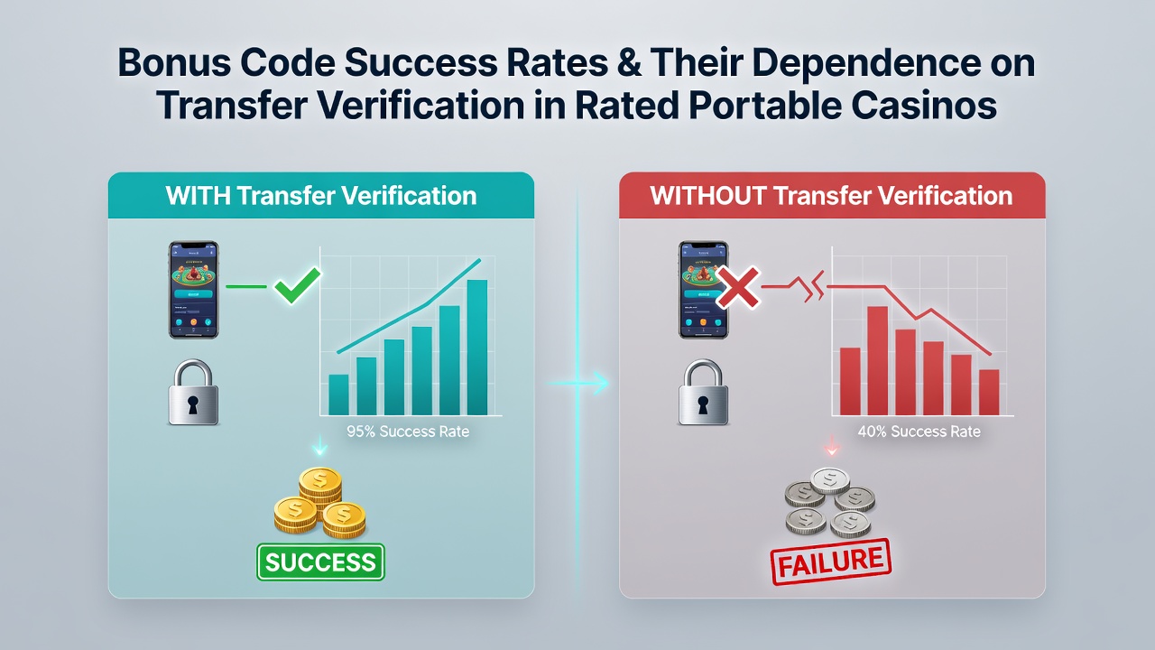 Illustration von Transfer-Verifizierungsprozessen in portablen Casino-Apps