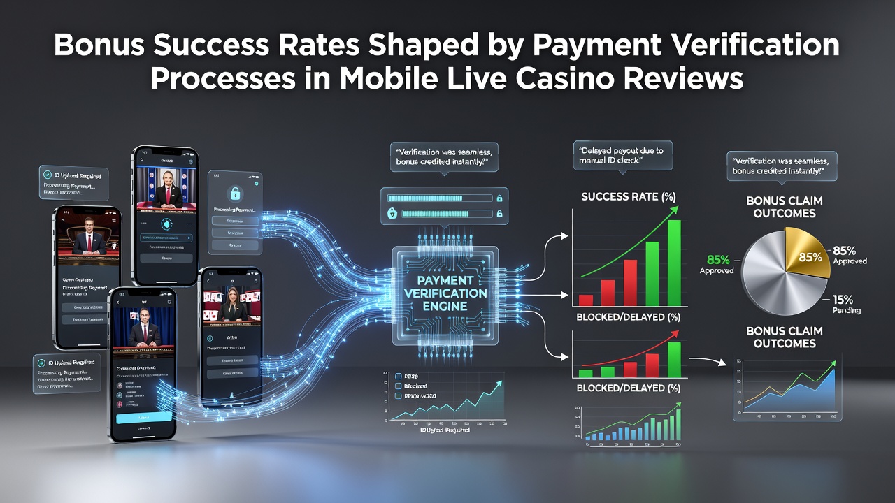 Illustration der Verifizierungsprozesse bei mobilen Zahlungen und deren Einfluss auf Casino-Boni