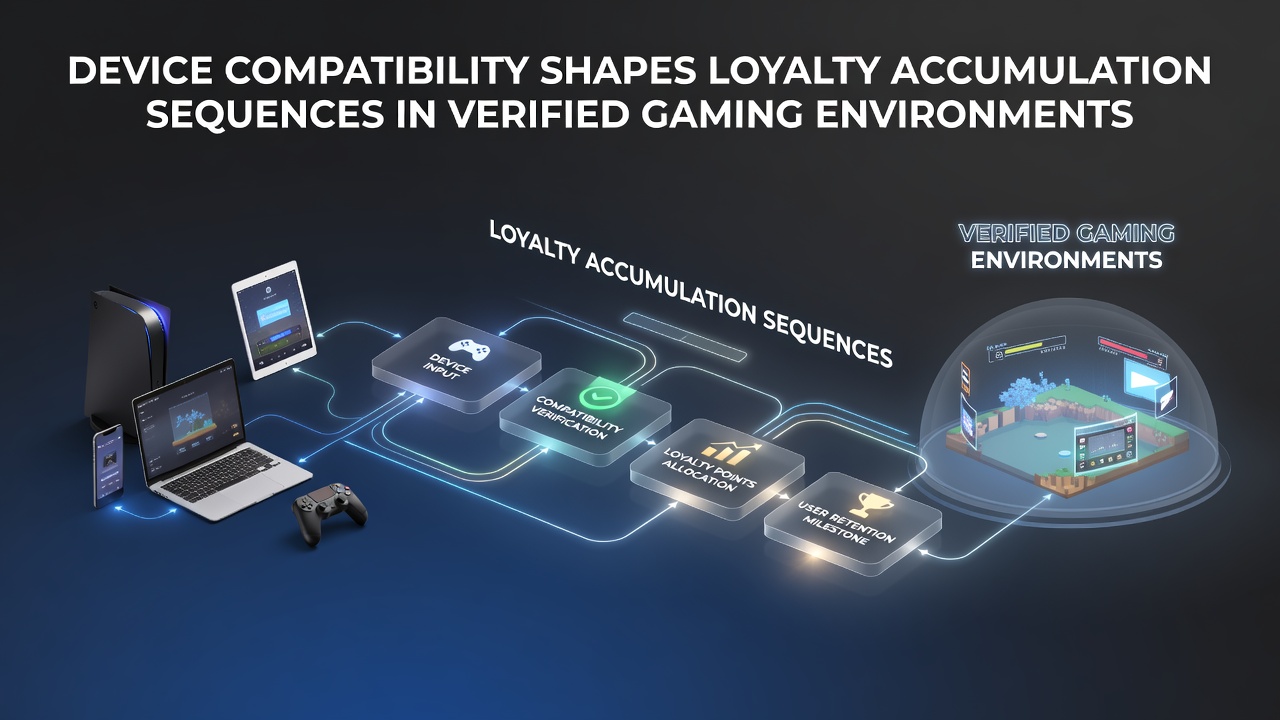 Illustration der Gerätekompatibilität und Treuepunkte in verifizierten Gaming-Umgebungen