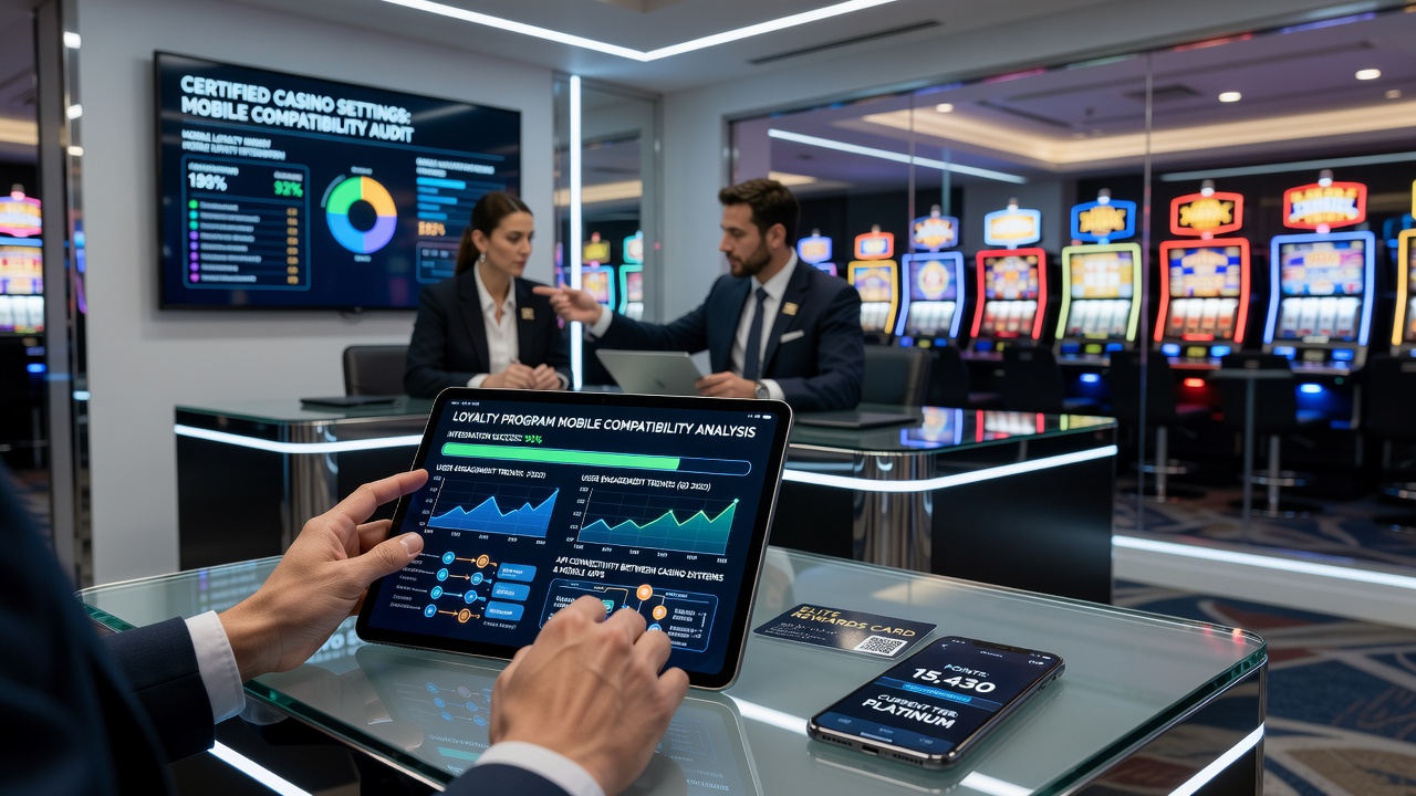 Darstellung der Integration von Treueprogrammen in mobile Casino-Apps auf verschiedenen Geräten