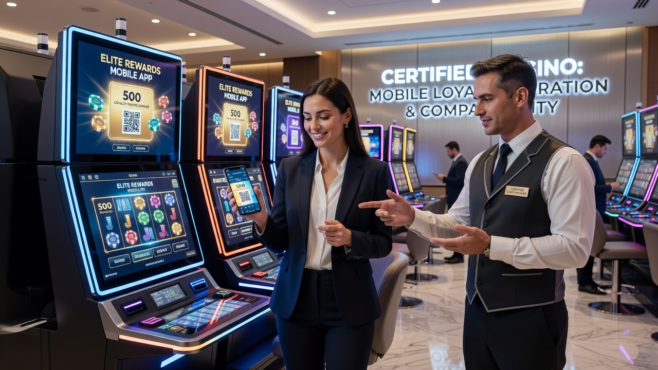 Schaubild zur mobilen Treuepunkte-Akkumulation und Gerätekompatibilität in Casinos