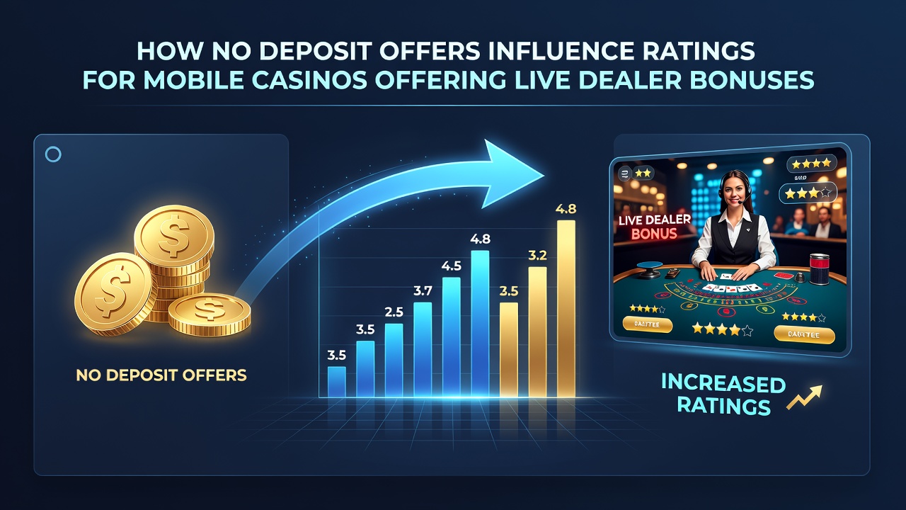 Mobile Casino App mit Live-Dealer-Tischen und No-Deposit-Bonus-Elementen