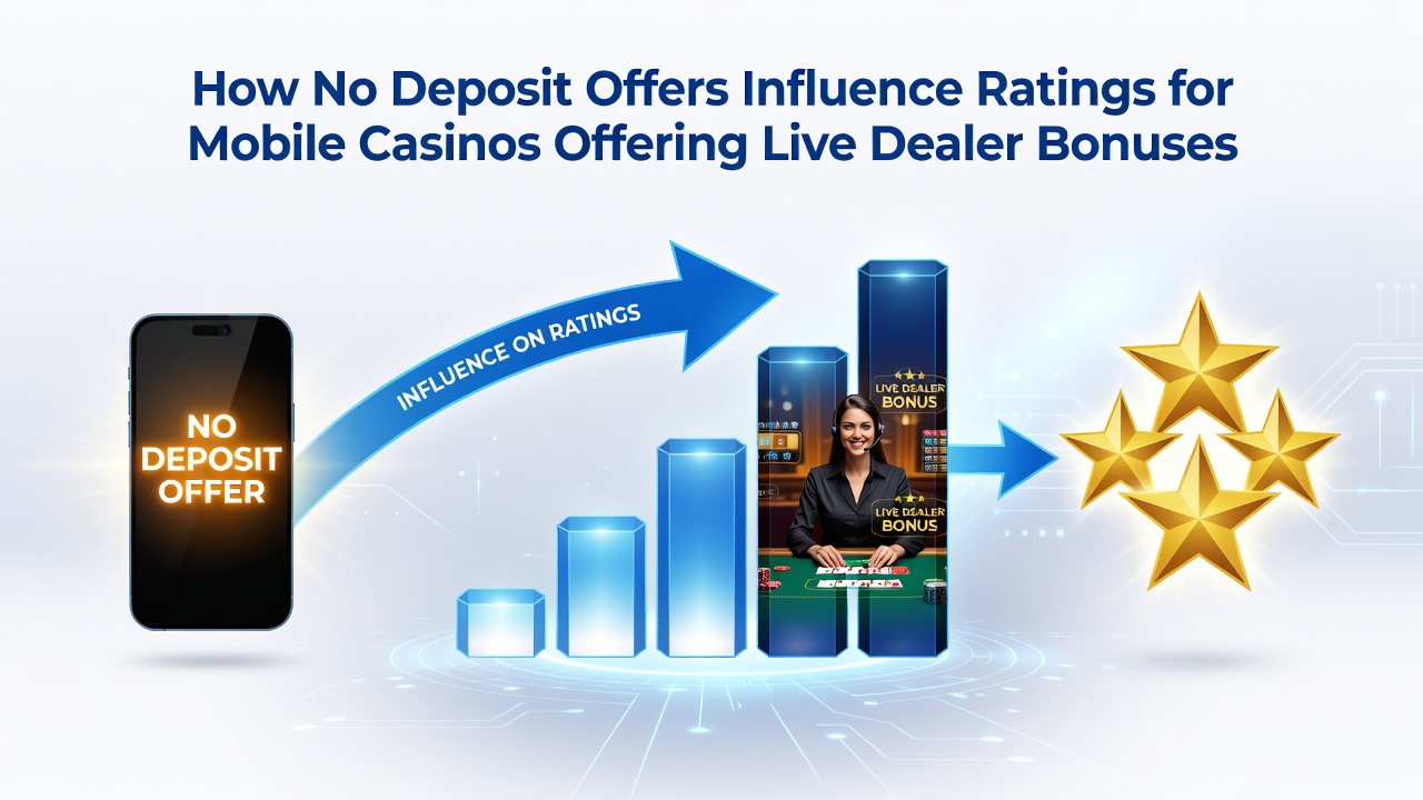 Statistiken und Bewertungsdiagramme zu mobilen Casino-Boni mit Live-Dealer-Optionen
