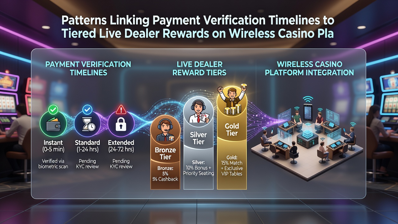 Grafische Übersicht zu Verifizierungs-Timelines und Belohnungsstufen in mobilen Casino-Umgebungen