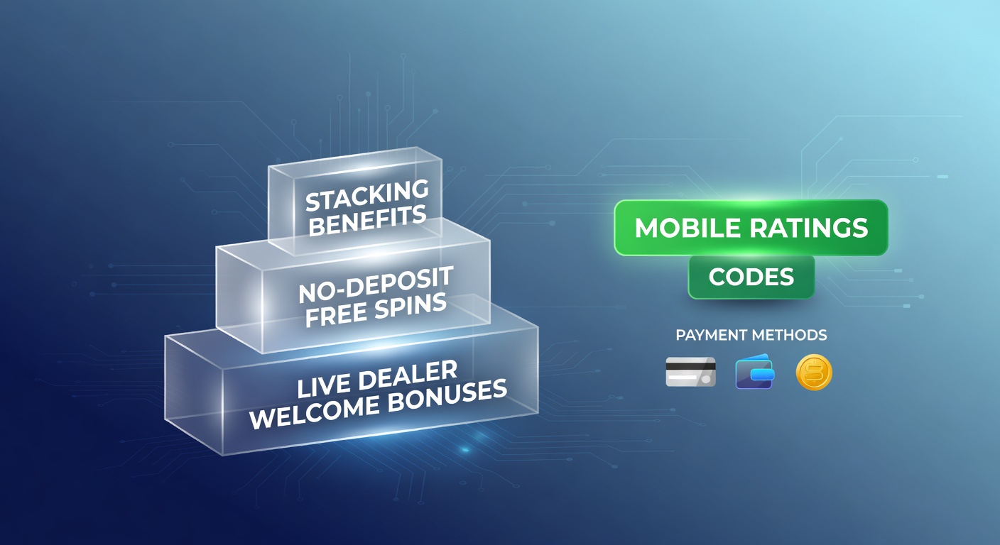 Visuelle Darstellung von gestapelten Casino-Boni auf einem Smartphone-Bildschirm mit Live-Dealer-Tischen und Free-Spin-Symbolen